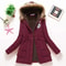 Womens Cotton Padded Hooded Winter Jacket 16