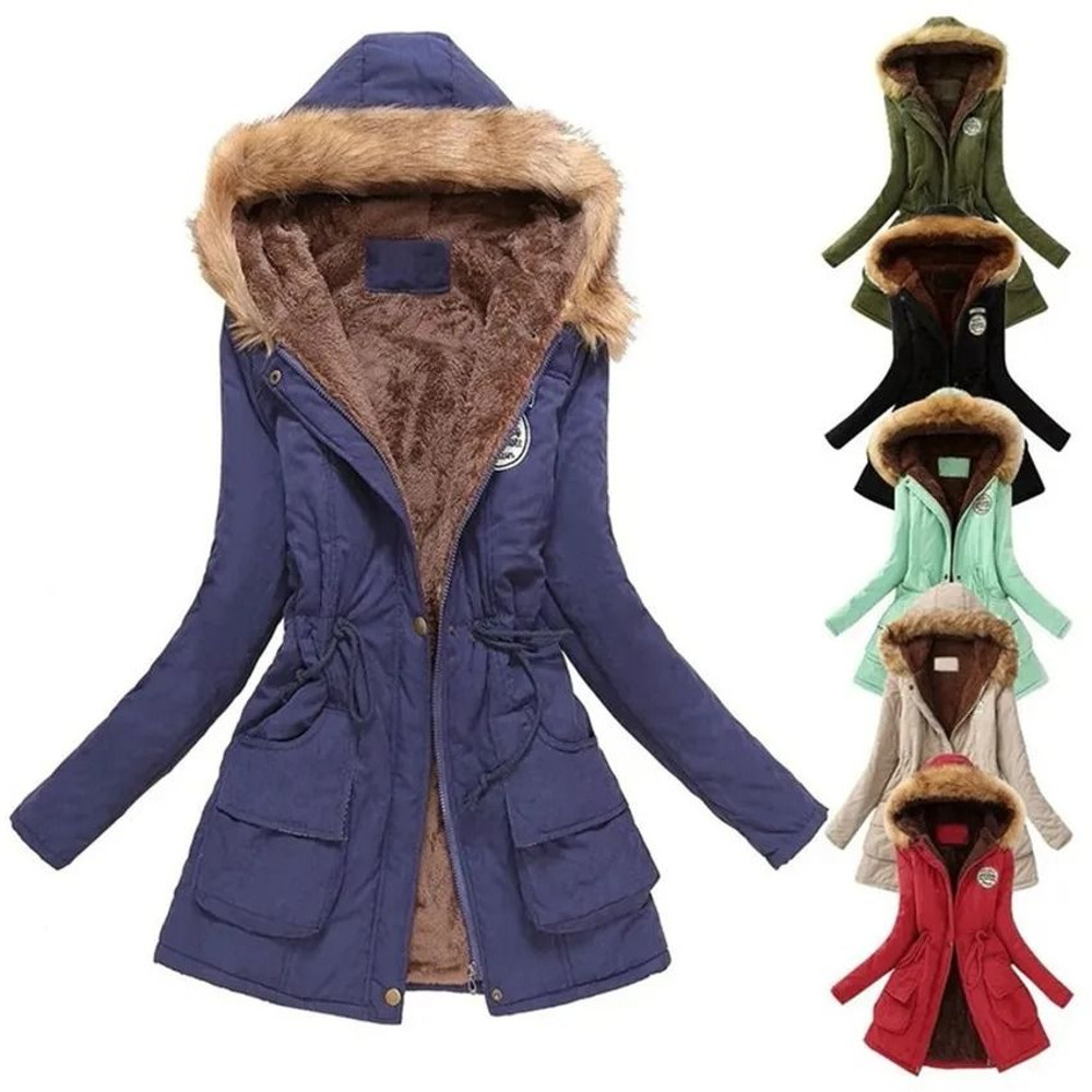 Womens Padded Hooded Cotton Jacket 0