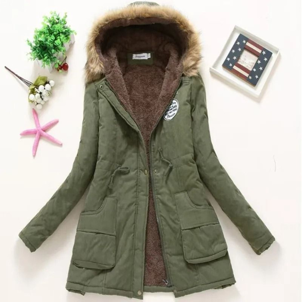 Womens Padded Hooded Cotton Jacket 9