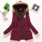 Womens Padded Hooded Cotton Jacket 10