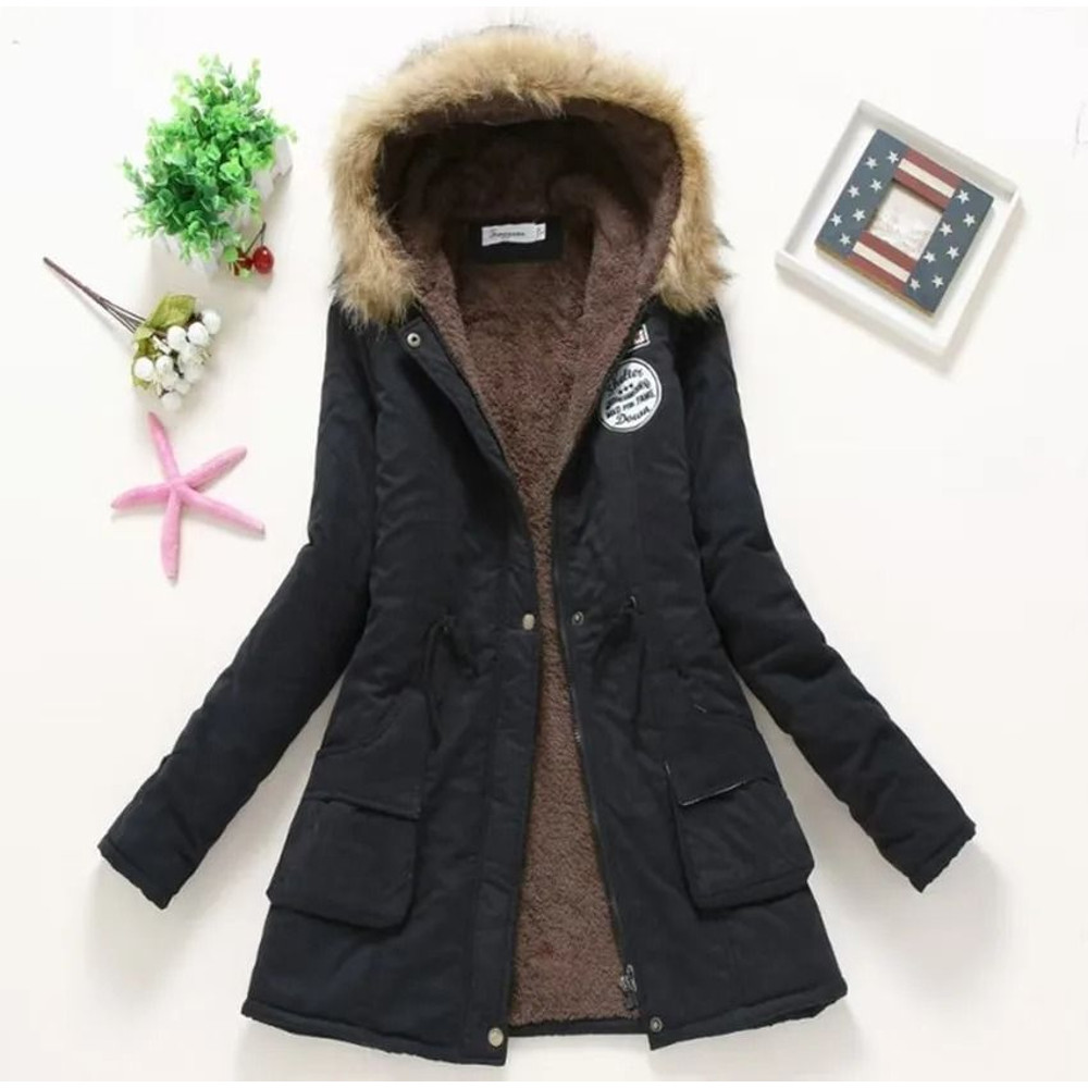 Womens Padded Hooded Cotton Jacket 1