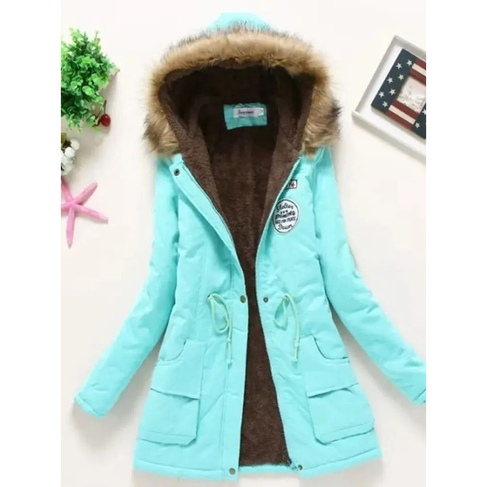 Womens Padded Hooded Cotton Jacket 8