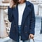 Womens Oversized Faux Fleece Coat With Lapel In Streetwear Style 5