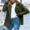Womens Oversized Faux Fleece Coat With Lapel In Streetwear Style 6