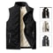 Mens Cotton Padded Vest Jacket With Stand Collar 0