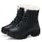 Womens Platform Snow Boots With Warm Fur Lining And Non Slip Sole 10