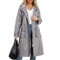Womens Hooded Long Sleeve Oversized Trench Coat In Elegant Street Style 7