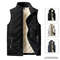 Mens Padded Cotton Vest With Stand Collar 0
