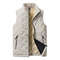 Mens Padded Cotton Vest With Stand Collar 1