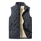 Mens Padded Cotton Vest With Stand Collar 2
