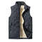 Mens Padded Cotton Vest With Stand Collar 4