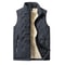 Mens Padded Cotton Vest With Stand Collar 4