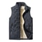 Mens Padded Cotton Vest With Stand Collar 6