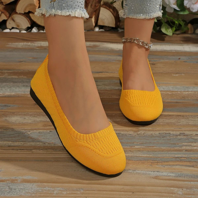 Womens Breathable Mesh Slip On Flats 3