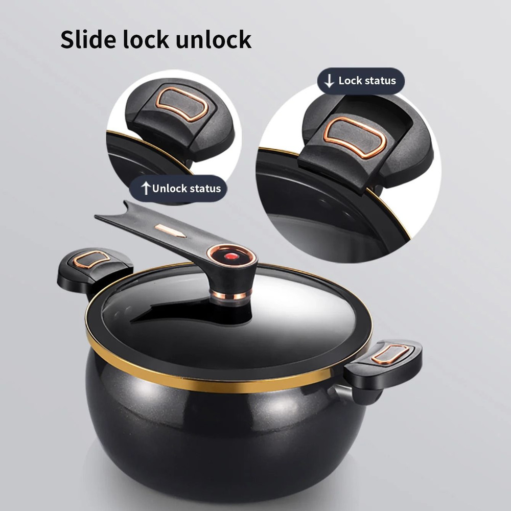 Large Capacity 7L Non Stick Micro Pressure Stew Pot 4