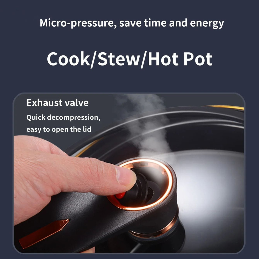Large Capacity 7L Non Stick Micro Pressure Stew Pot 5