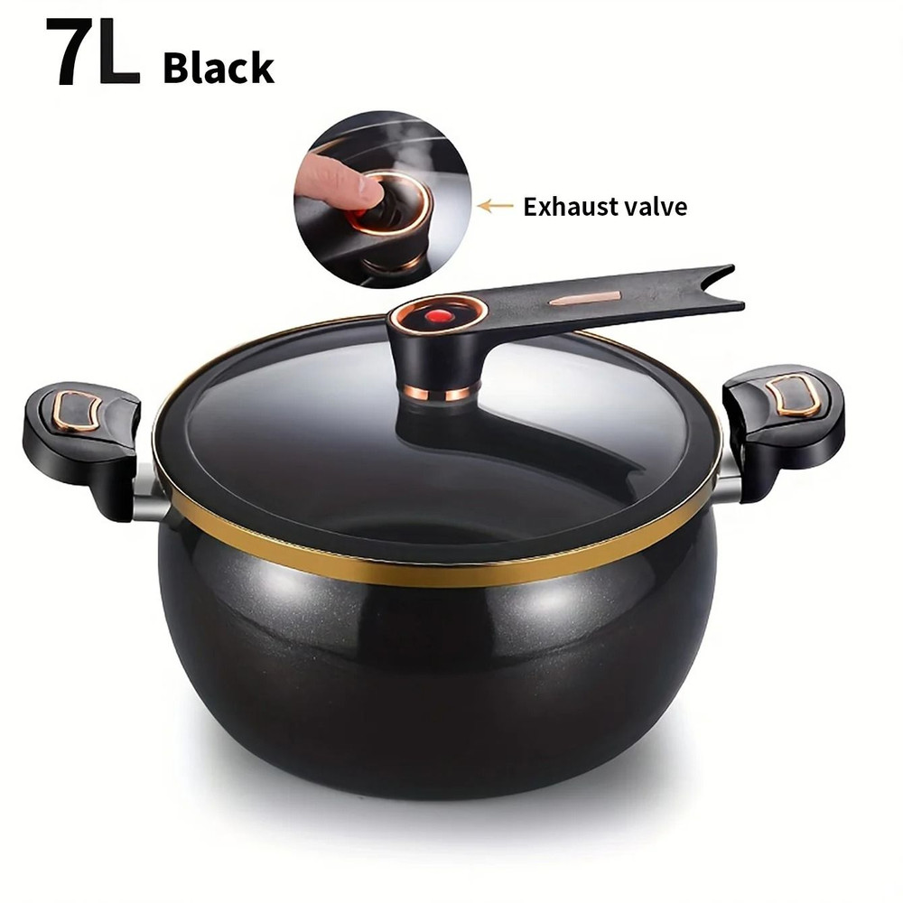 Large Capacity 7L Non Stick Micro Pressure Stew Pot 6