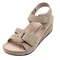Womens Chunky PU Platform Sandals With Ankle Strap 6