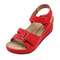 Womens Chunky PU Platform Sandals With Ankle Strap 8