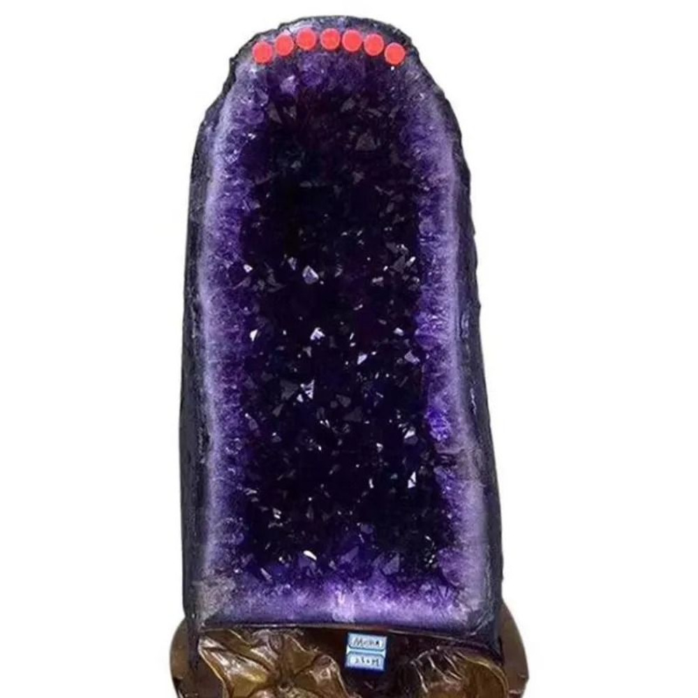 Natural Amethyst Geode Crystal Cave With Base 1