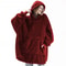 Cozy Winter Fleece Hooded Pullover With Pockets 3