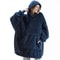 Cozy Winter Fleece Hooded Pullover With Pockets 8