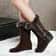 Womens Warm Wedge Winter Boots With Faux Fur 1