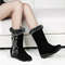 Womens Warm Wedge Winter Boots With Faux Fur 2