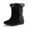 Womens Warm Wedge Winter Boots With Faux Fur 6