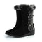 Womens Warm Wedge Winter Boots With Faux Fur 6