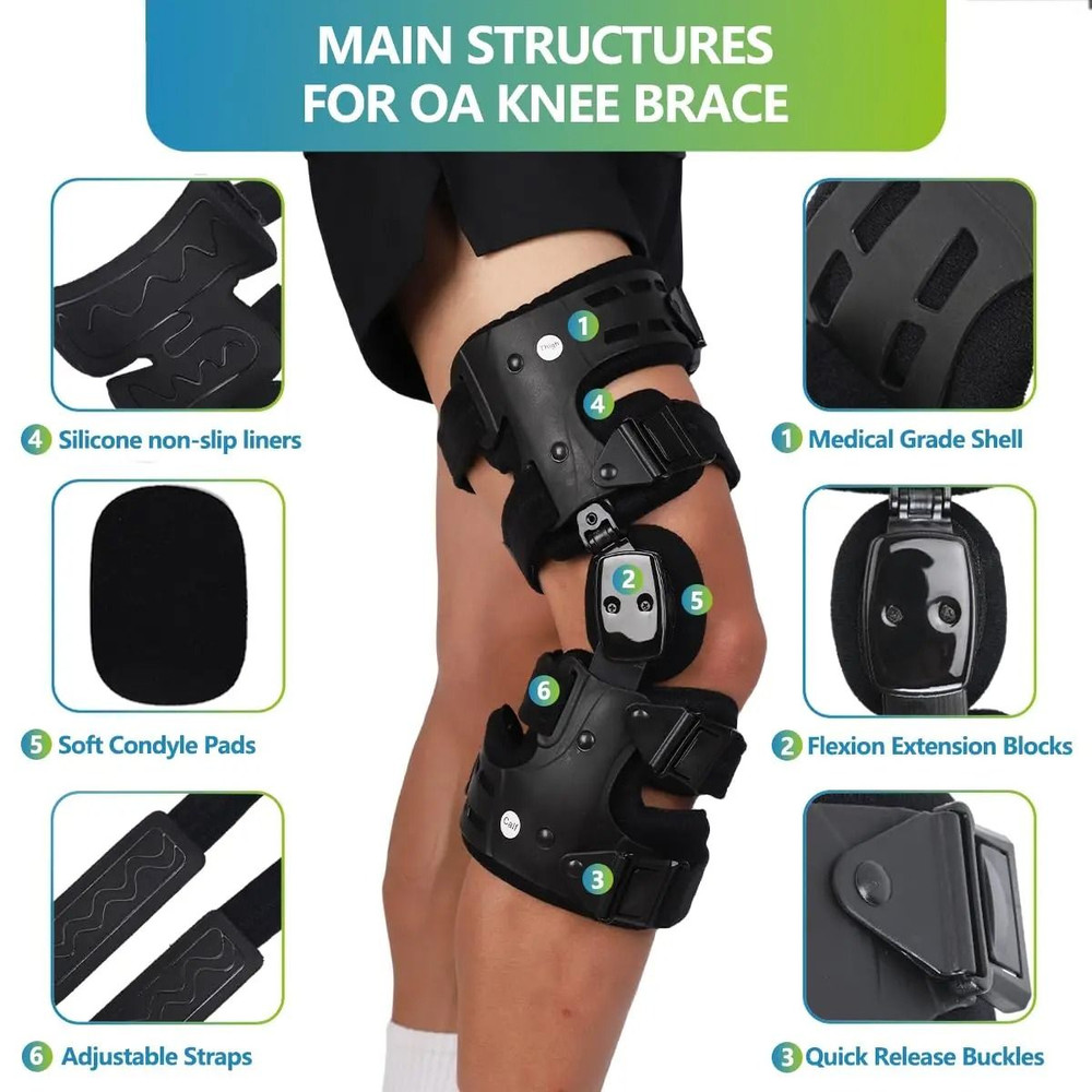 Adjustable Knee Support Brace For Osteoarthritis And Joint Pain Relief 1