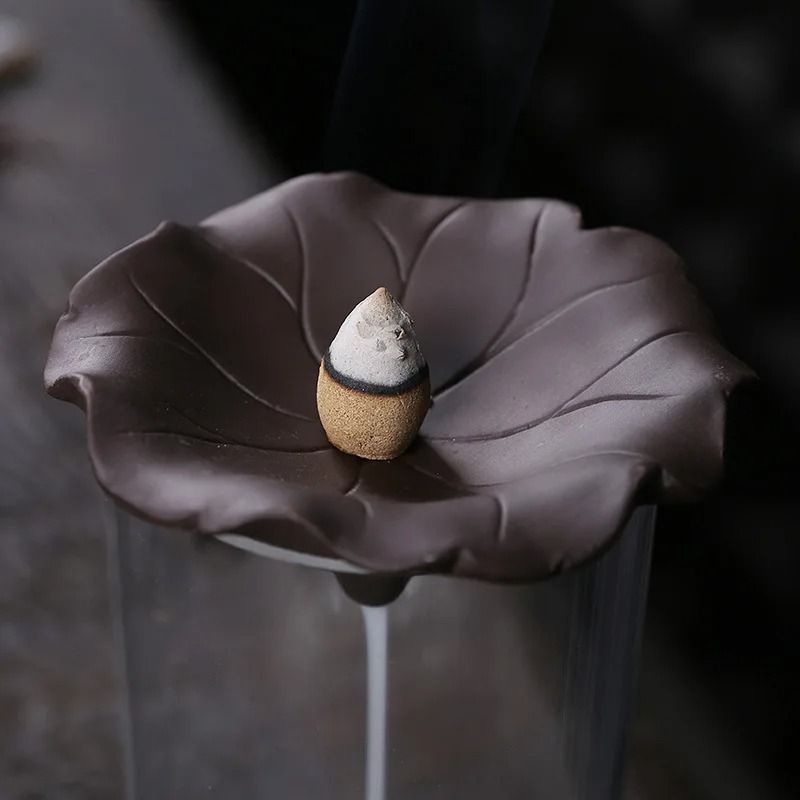 Backflow Incense Burner With Windproof Cover For Home And Office Decor 1