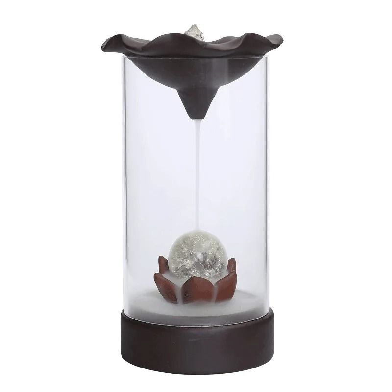 Backflow Incense Burner With Windproof Cover For Home And Office Decor 4