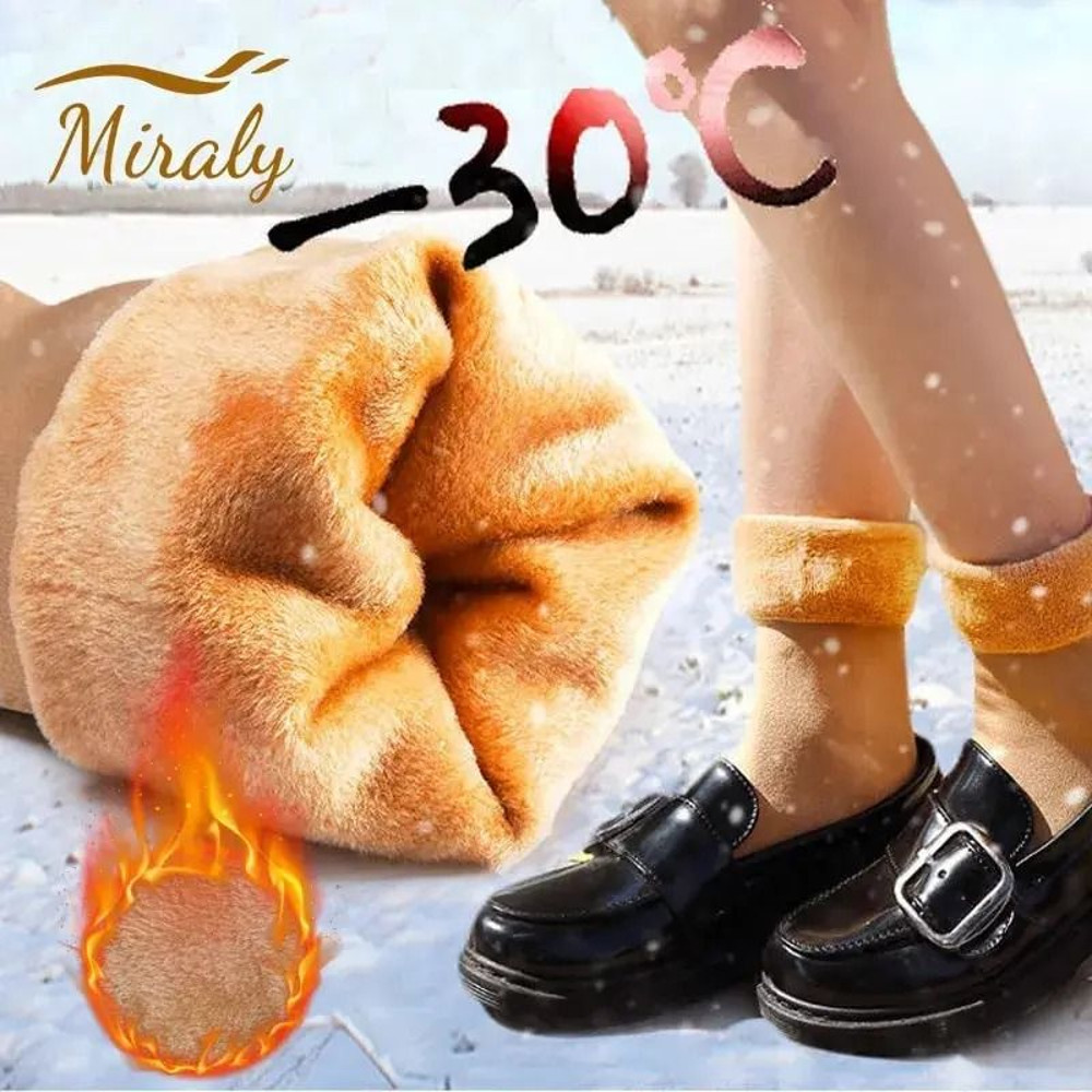 Womens Winter Thermal Fleece Socks Warm Cozy Indoor And Outdoor Wear 4