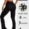 Plus Size Super Soft High Waisted Flare Leggings Tummy Control Bell Bottoms 1