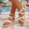 Women Strappy Flat Sandals Comfortable Summer Casual Shoes 3