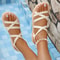 Women Strappy Flat Sandals Comfortable Summer Casual Shoes 5
