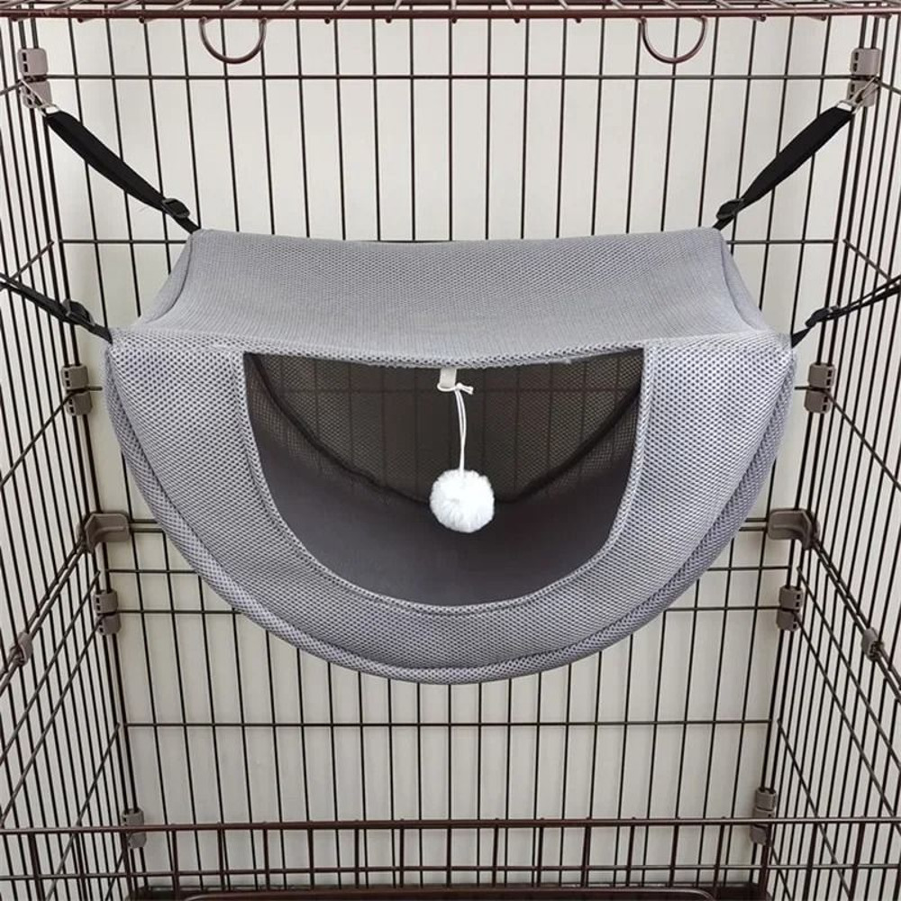 Cat Hammock For Small Pets Breathable Mesh Pet Bed 2