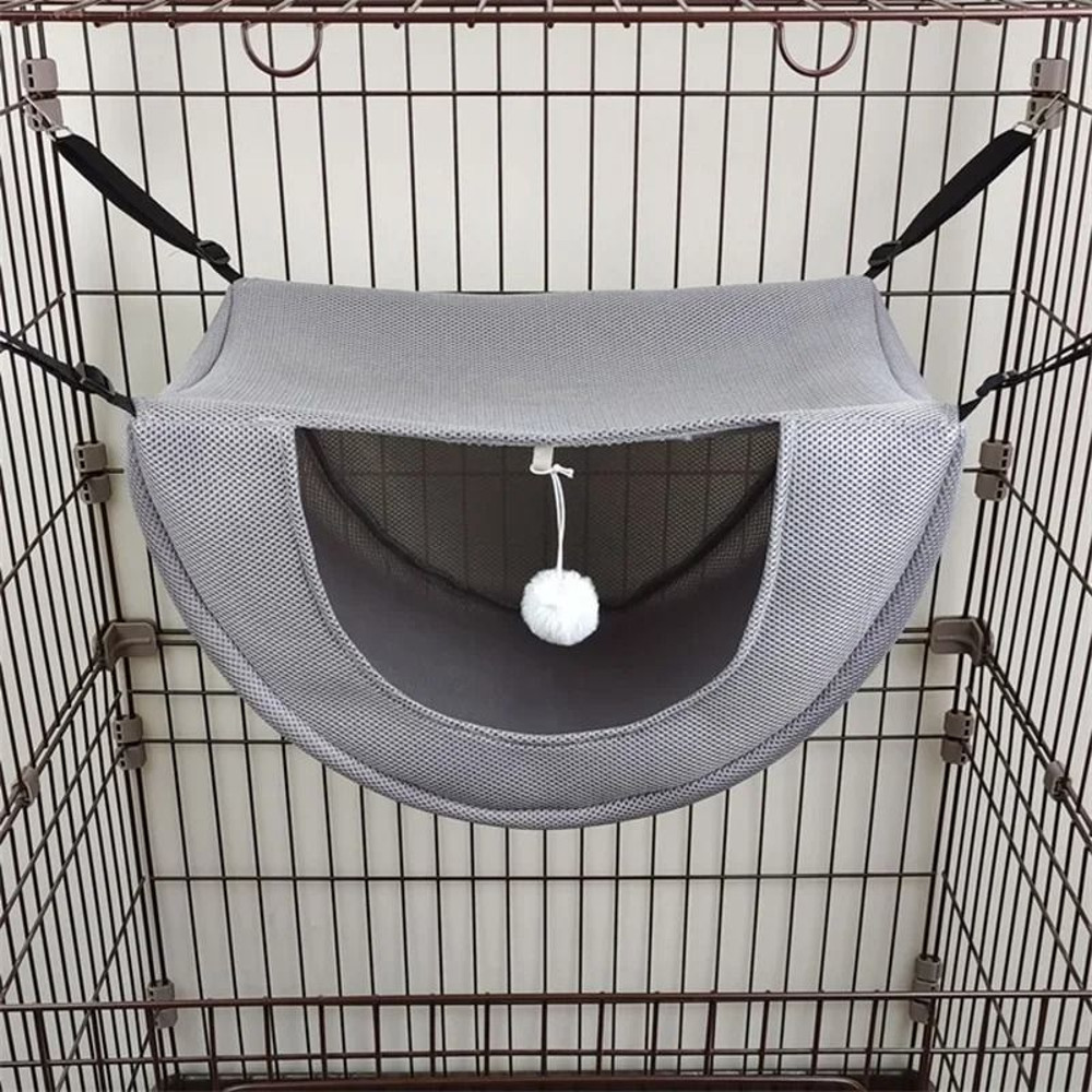 Cat Hammock For Small Pets Breathable Mesh Pet Bed 7