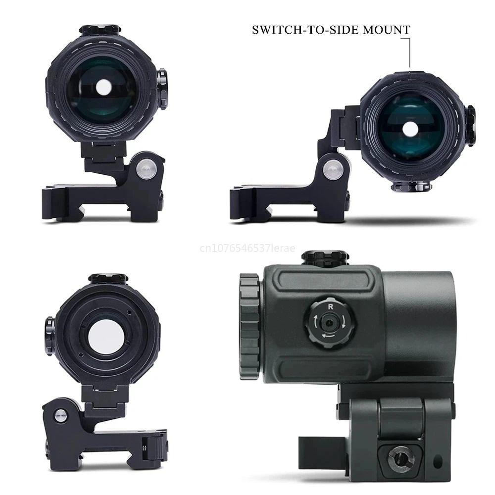 Tactical Red Dot Sight With Magnifier And Quick Detach Rail Mount For Hunting And Airsoft 3