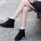 Womens Plush Velvet Winter Boots Cozy Round Toe Casual Footwear 8