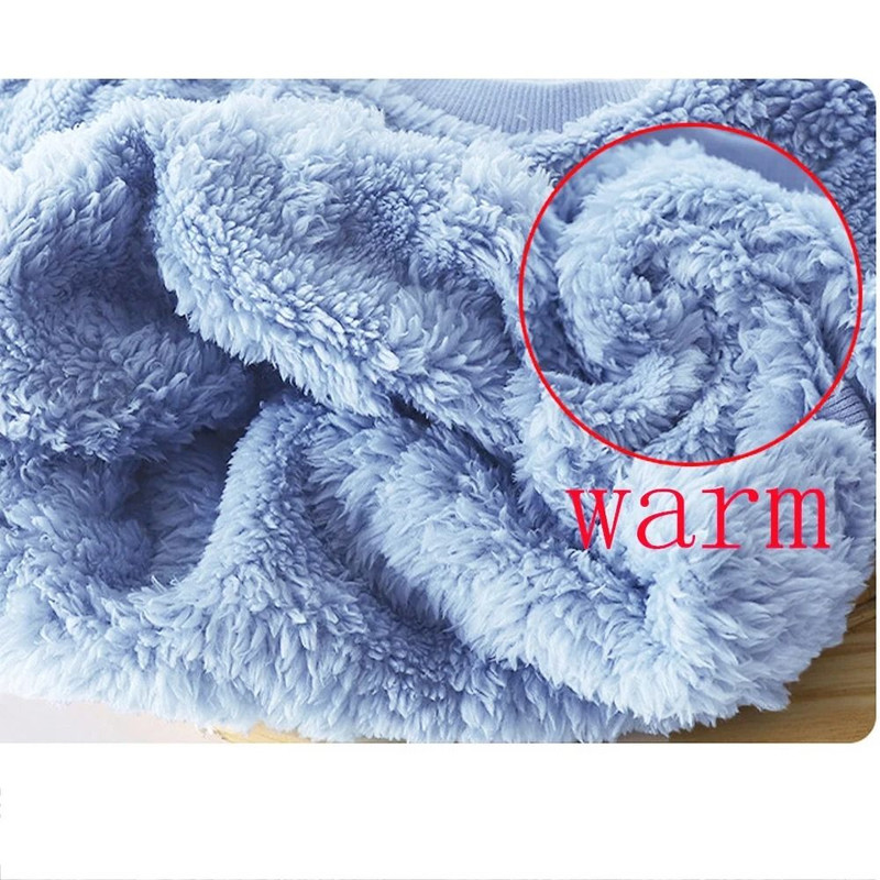 Flannel Kids Pajama Set Girls Boys Long Sleeve Top And Pants 1