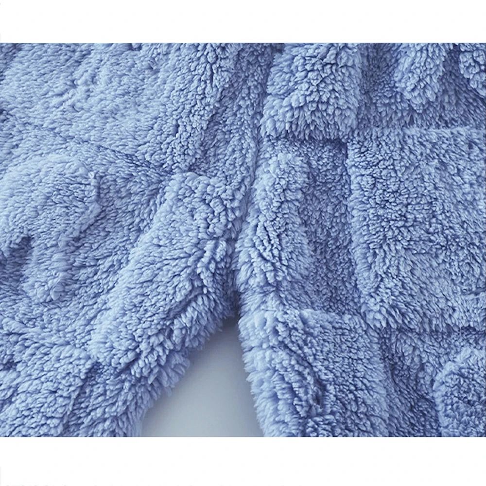 Flannel Kids Pajama Set Girls Boys Long Sleeve Top And Pants 4