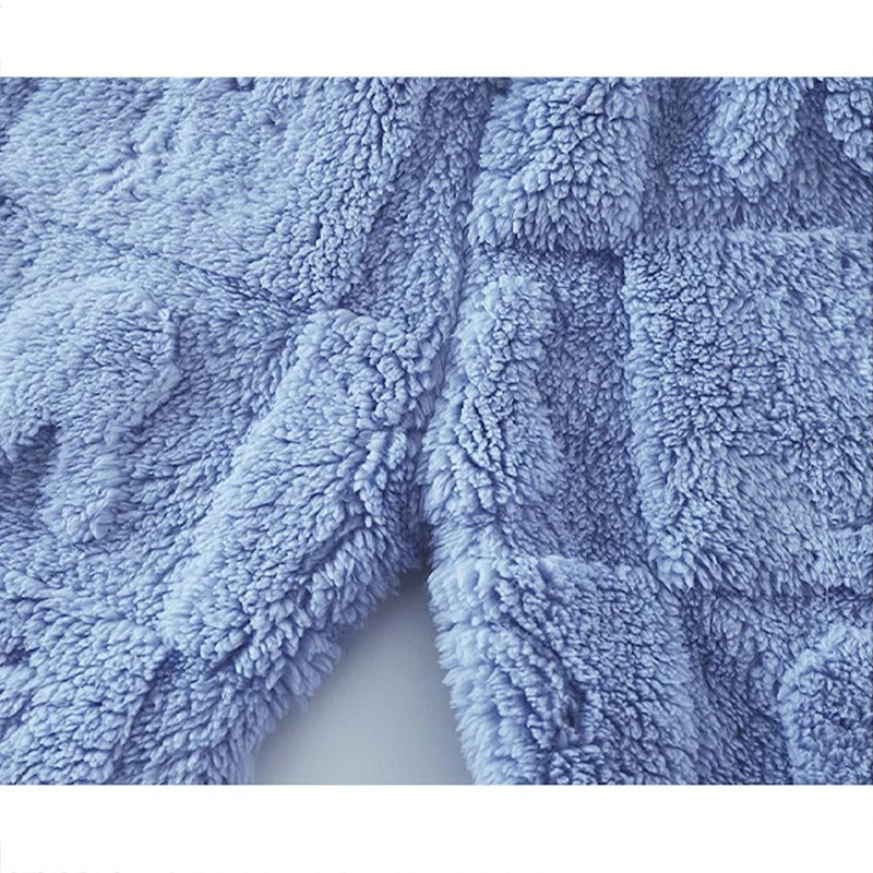 Flannel Kids Pajama Set Girls Boys Long Sleeve Top And Pants 4