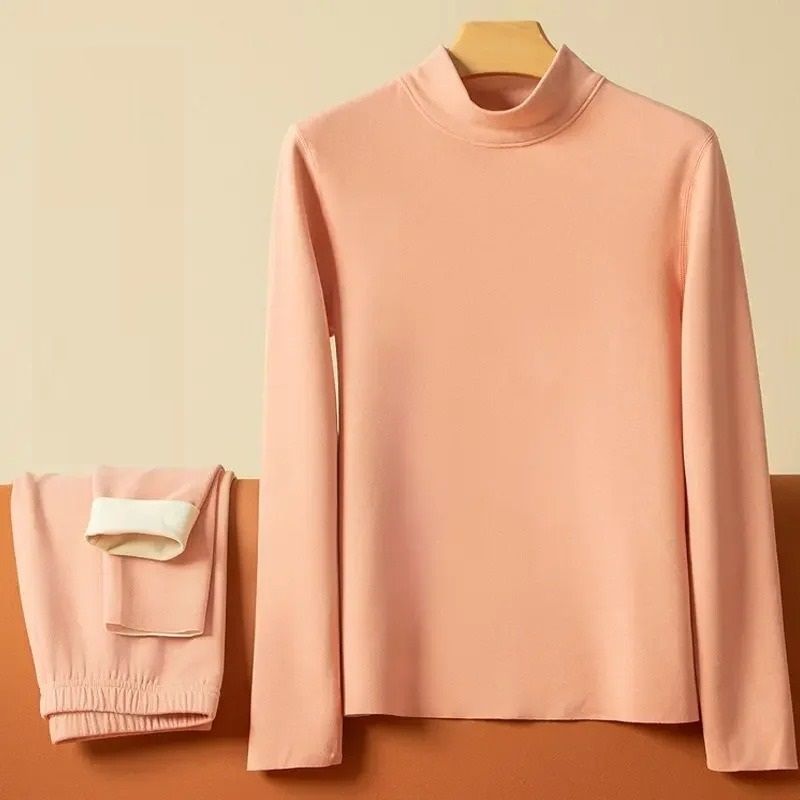 Women Thermal Underwear Set Velvet Lined Base Layer For Winter 6