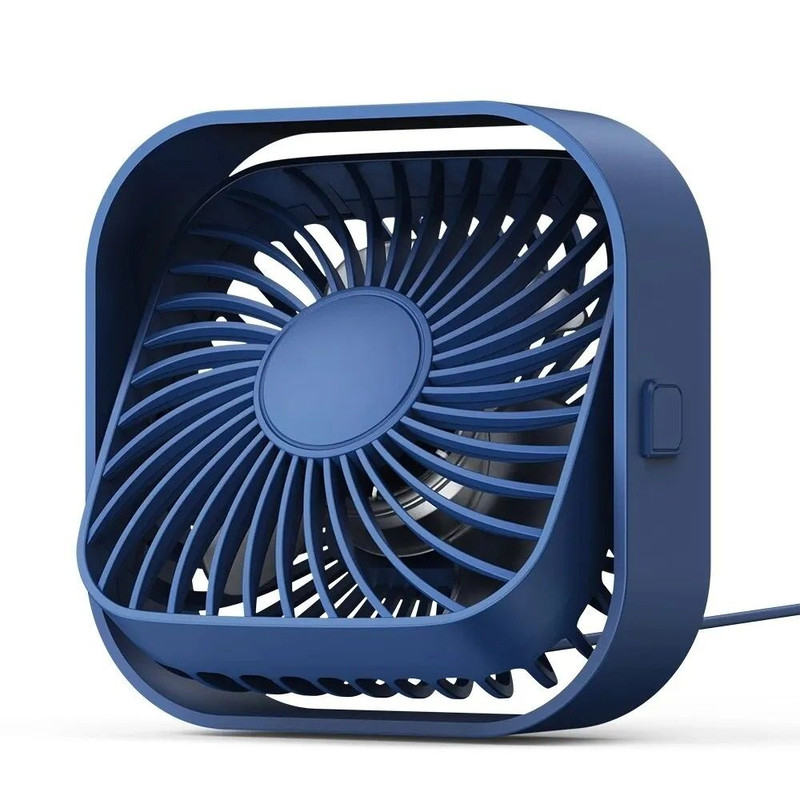 USB Portable Mini Fan Three Speed Rotatable Quiet Personal Desk Fan 5