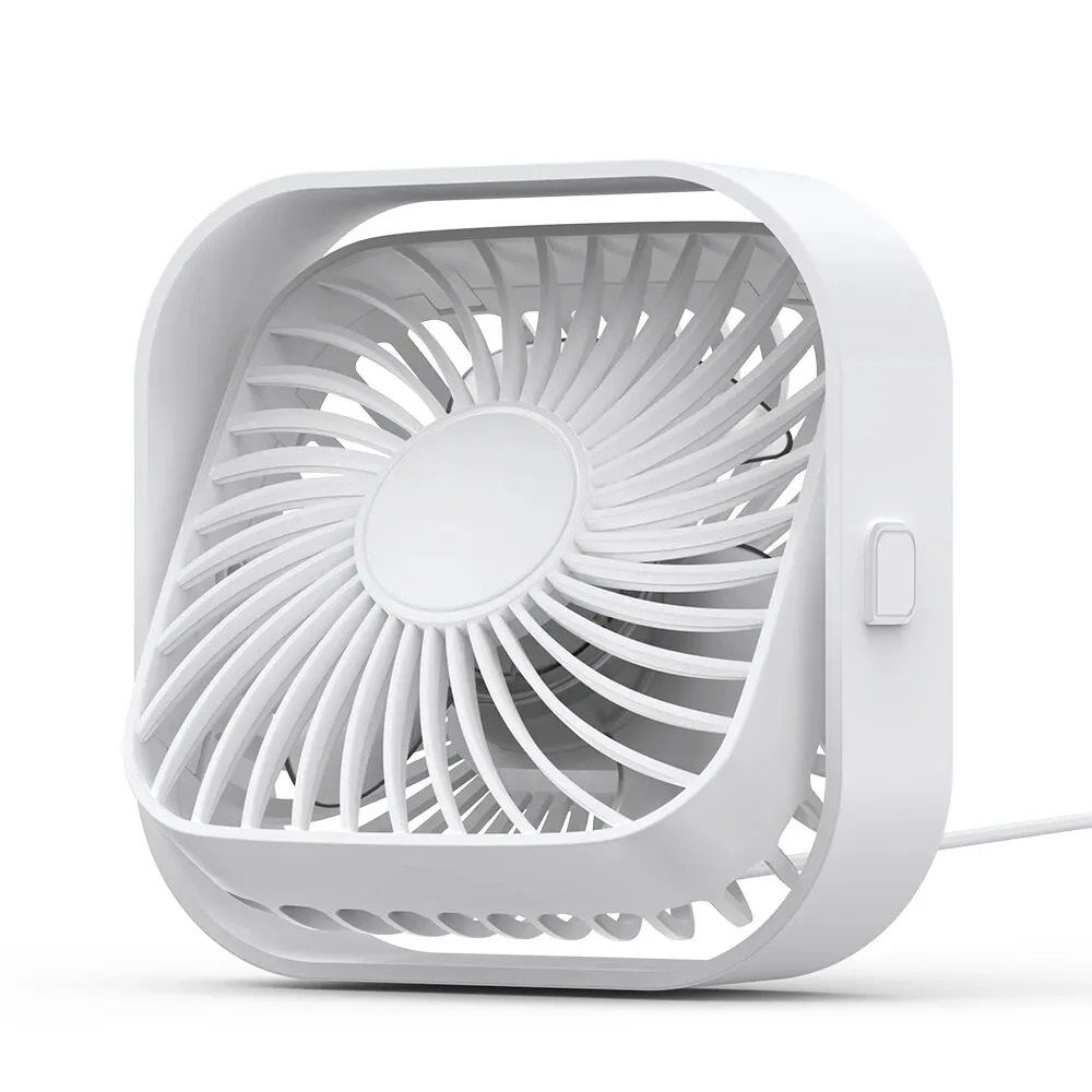 USB Portable Mini Fan Three Speed Rotatable Quiet Personal Desk Fan 9