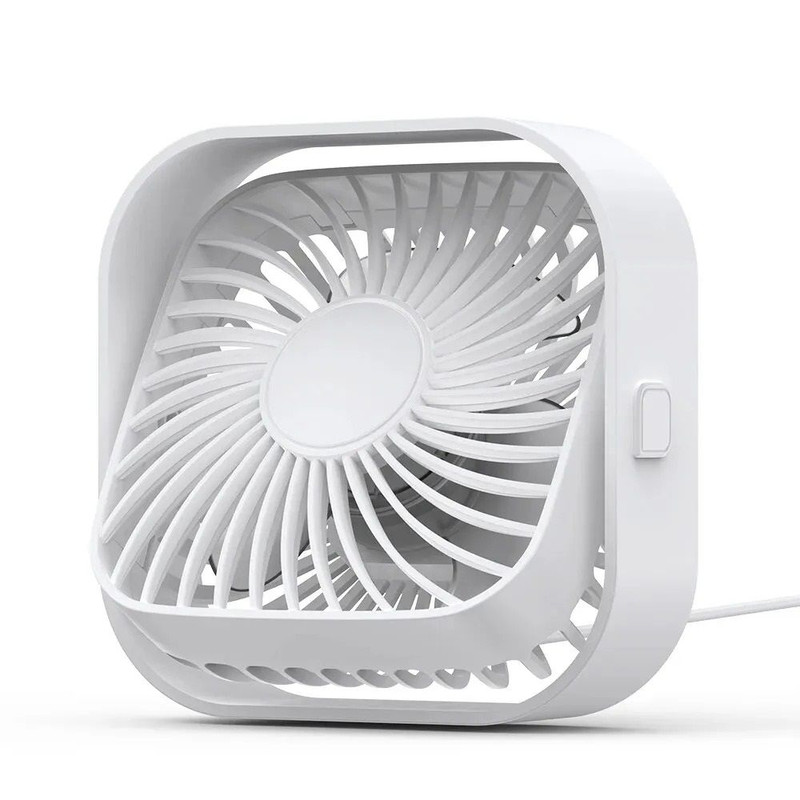 USB Portable Mini Fan Three Speed Rotatable Quiet Personal Desk Fan 9