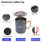 Portable Camping Coffee Pot With French Press Outdoor Cup For Hiking Trekking 5