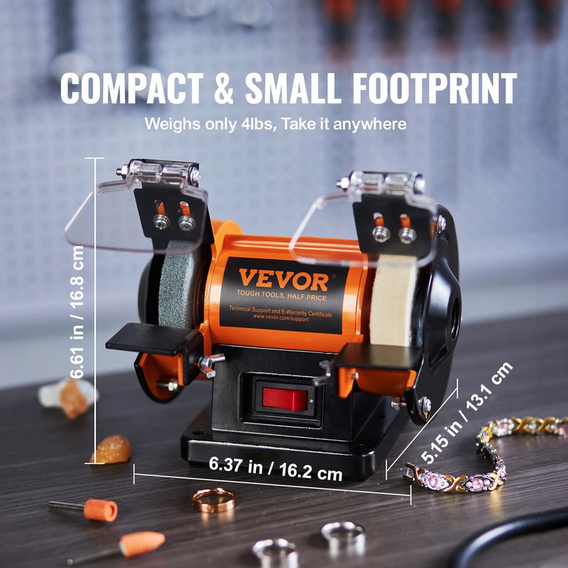 Mini Jewelry Polisher With Brushless Motor And Three Buffing Wheels 3